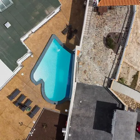 Casa Con Wifi Y Hermosa Piscina Compartida Con Vistas A Oceano En Tenerife Fasnia